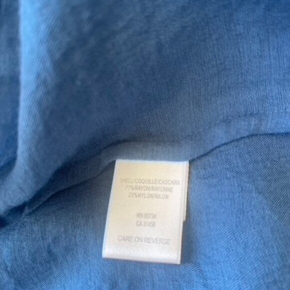 Y2K BCBG Maxazria Drawstring Waist Sleeveless Hooded Dress Blue size XXS - Picture 14 of 15